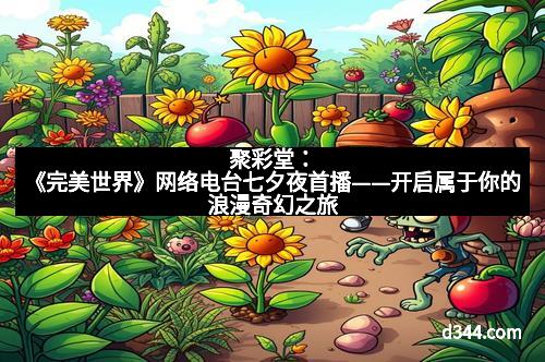 聚彩堂：《完美世界》网络电台七夕夜首播——开启属于你的浪漫奇幻之旅